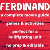 Ferdinand Movie Guide - Spanish - NO PREP - EDITABLE - Gam