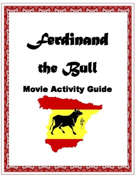 Preview of Ferdinand the Bull Movie Activity Packet
