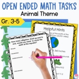 Open Ended Math Questions | Math Challenges with an Animal Theme