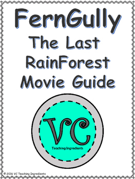 Preview of FernGully Movie Worksheet