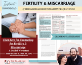Family Planning, Miscarriage, Therapy Worksheets for pregn