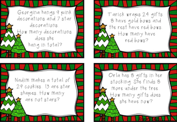 Festive Addition & Subtraction Word Problems {year2tastic} by Try-hard ...