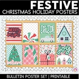 Festive Christmas Classroom Posters | Editable | Holiday B