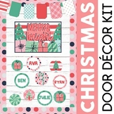 Festive Christmas Holiday Classroom Door Decor Kit