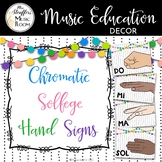 Festive Chromatic Solfege Posters - Multicultural Hands Mu