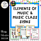 Festive Elements of Music Anchor Charts Posters Music Clas
