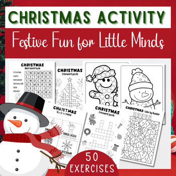 Preview of Festive Fun for Little Minds Christmas Activity Extravaganza