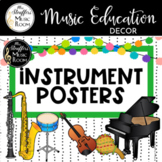 Festive Instrument Posters Music Classroom Decor