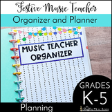 Festive Music Teacher Organizer and Planner