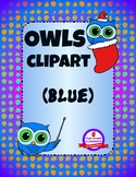 Owls Clipart - Everyday & Holidays (Blue Pack)