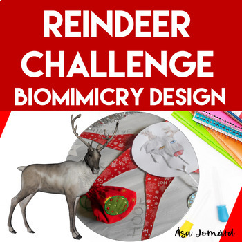 Preview of Festive Christmas Reindeer Challenge | PBL STEAM Biomimicry Design