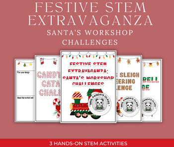 Preview of Festive STEM Extravaganza: Santa's Workshop Challenges
