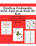 Festive Sight Words: Christmas Kindergarten Write the Room