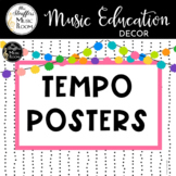 Festive Tempo Posters Music Classroom Decor