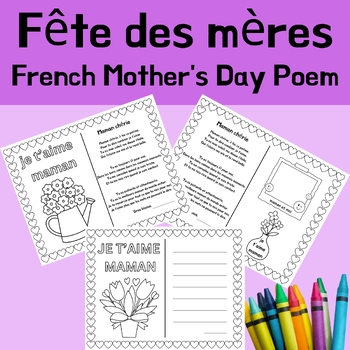 Preview of Fête des mères - French Mother's Day Poem