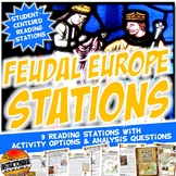 Middle Ages - Feudal Europe Stations Centers Activity - Pr