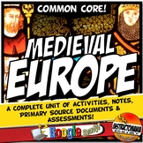 Feudal or Medieval Europe Printable History Unit Lesson Plans & Activities
