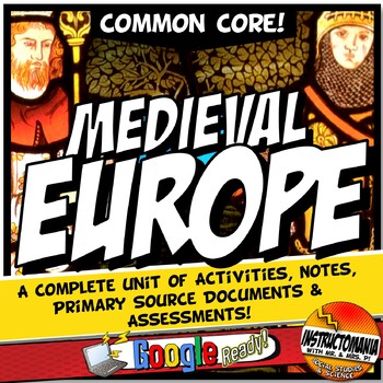 Preview of Medieval Europe Bundle: Middle Ages Lessons & Activities- Google Digital & Print