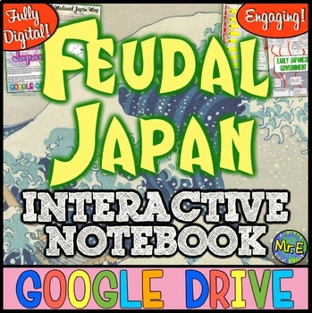 Preview of Feudal Japan DIGITAL Interactive Notebook!  Google Drive | Distance Learning