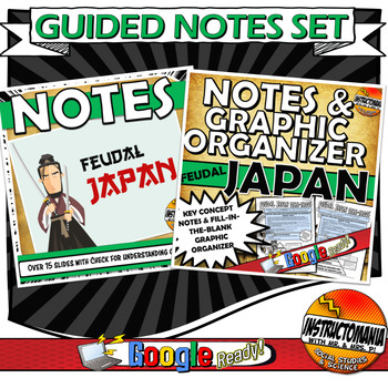 Preview of Feudal Japan Guided Notes PowerPoint Presentation & Graphic Organizer