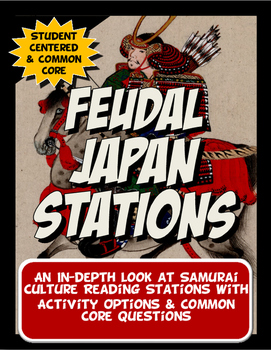 Preview of Feudal or Medieval Japan Reading Stations Graphic Organizer: Print & Digital