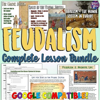 Preview of Feudalism Lesson Plan Bundle for Middle Ages or Medieval Europe Activity