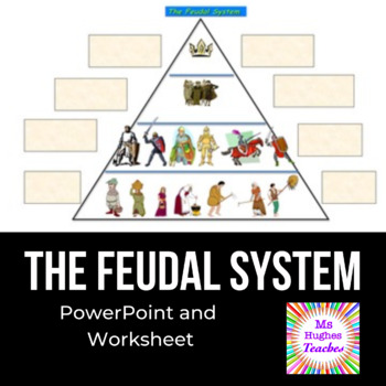 Preview of Feudalism in the Middle Ages PowerPoint and graphic organizer
