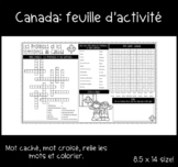 Feuille d'activité: Le Canada les provinces et territoires