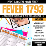Fever 1793 Book Unit: Print & Digital Novel Activities for