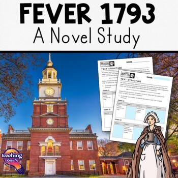 Preview of “Fever 1793” Novel Study Unit PDF & Google Slides - Literature Unit | 5th-8th