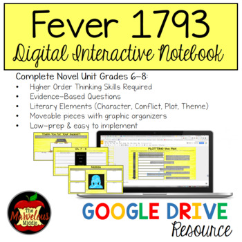 Preview of Fever 1793 Digital Interactive Notebook Distance Learning