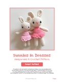 Fiber Art Craft: Bunnies in Dresses Amigurumi Crochet Anim