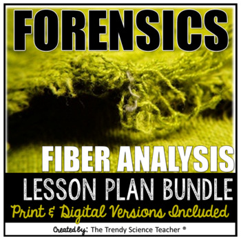 Preview of Fiber Evidence Lesson Plan Bundle- Print and Digital