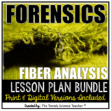 Fiber Evidence Lesson Plan Bundle- Print and Digital
