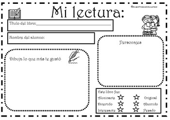 Fichas para la Lectura by Maestrasconrecursos | TPT
