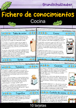 Preview of Fichero de conocimientos - Cocina (Español)