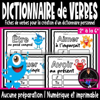 Preview of Fiches de verbes au présent passé imparfait futur I French Verbs