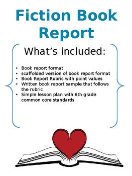 Preview of Fiction Book Report