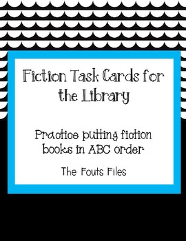 Preview of Fiction Books: Shelf Order in Library - ABC Order