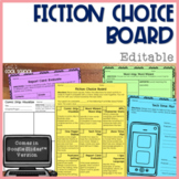 Fiction Choice Board for Any Novel