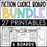 Fiction Choice Boards BUNDLE - 6 Reading Choice Boards wit