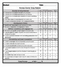 Fiction Comic Strip Rubric