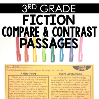 Preview of Fiction Compare & Contrast 3rd Grade Reading Toothy®