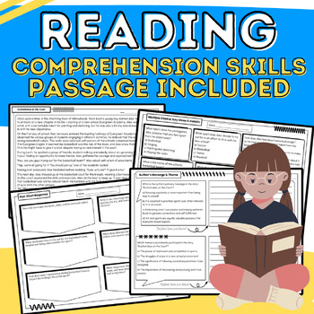 Preview of Fiction Comprehension: Making Inferences, Theme, Author's Message, & Plot