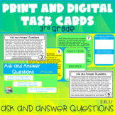 Ask and Answer Questions Task Cards | Print and Digital + 