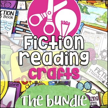 Preview of Fiction Crafts Bundle: Literary Elements, Reading Comprehension Activities