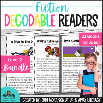 Preview of Fiction LIFT OFF! Decodable Readers- Level 2 BUNDLE