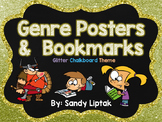 Fiction Genre Posters (Glitter Chalkboard)