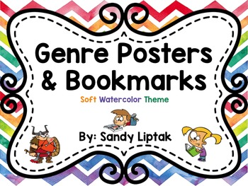 Preview of Fiction Genre Posters (Soft Watercolor)