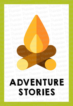 Fiction Genre Spine Labels: Adventure by Level Up Library ...